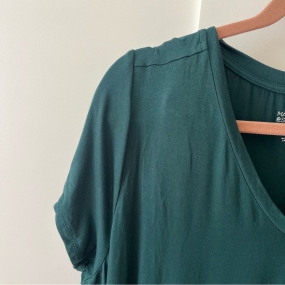 Green Short Sleeve Dress - Picture 5 of 6